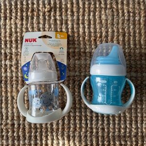 Munchkin Gentle Transition Sippy Trainer Cup & NUK Glow in the Dark Learner Cup